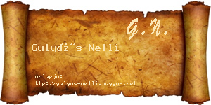 Gulyás Nelli névjegykártya